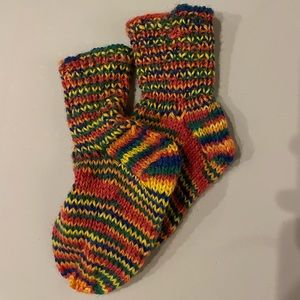 Hand-Knitted Wool Socks